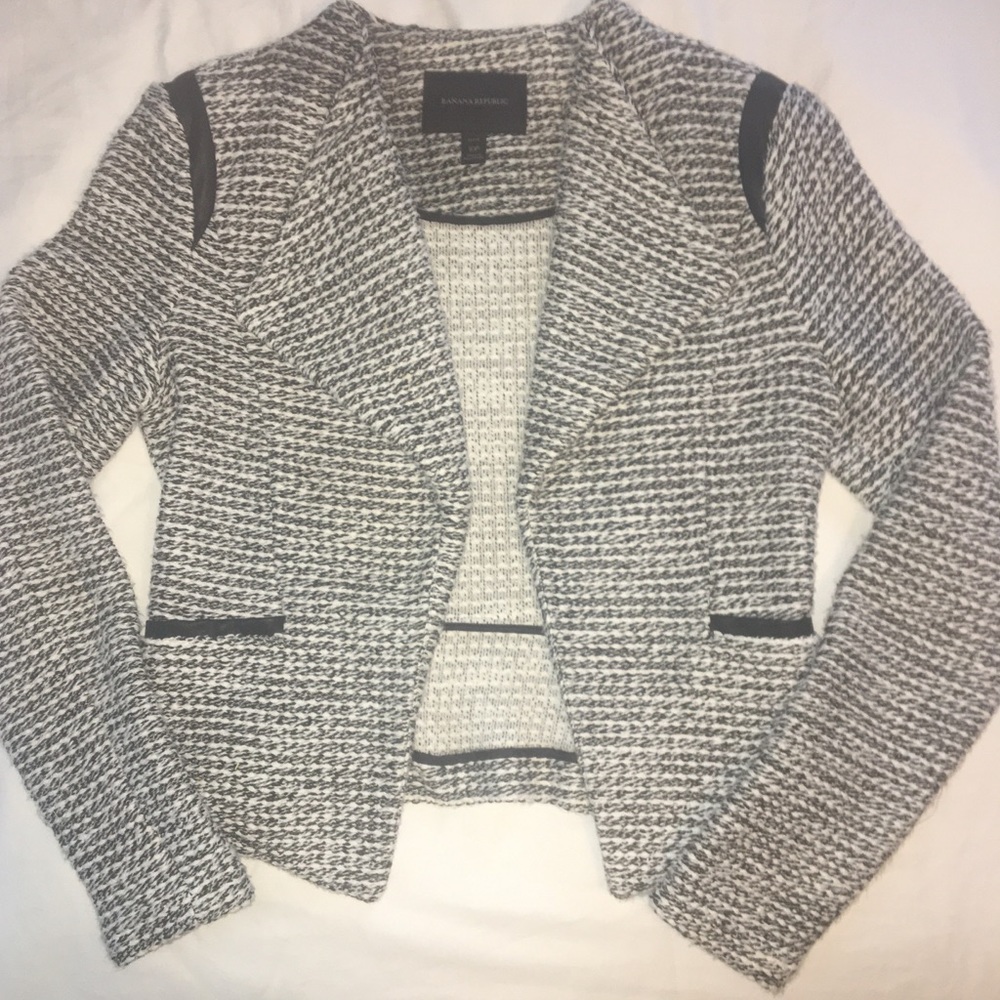 Banana Republic Tweed Jacket Blazer Size 10P